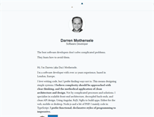 Tablet Screenshot of darrenmothersele.com